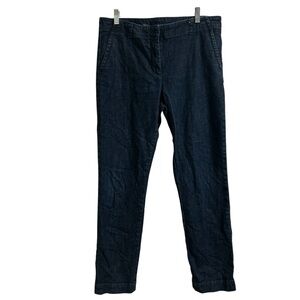 Talbots Jeans Modern Slim Fit Womens Size 14/32 Dark Wash Tapered Leg Denim